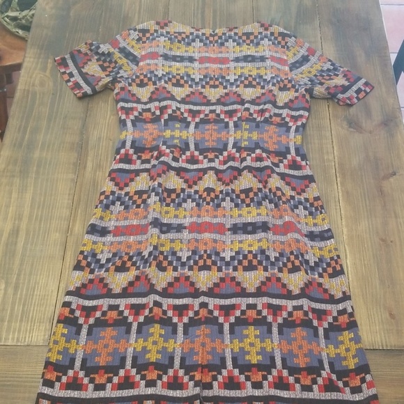 Pendleton Patterned Short Sleeve Maxi Dress Size 12 - Picture 5 of 8